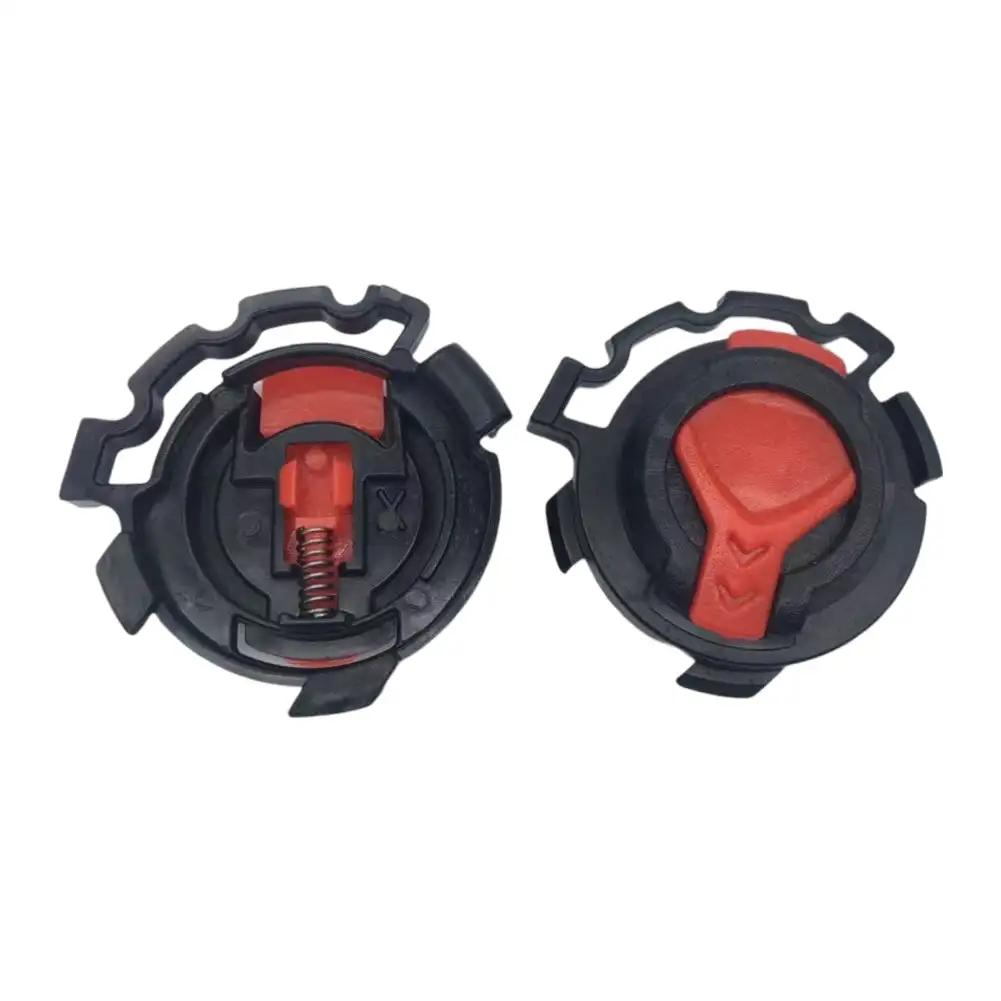 1Pair Motorcycle Helmet Fixed Buckle Rotate Switch Buckle Mirror Holder Lens Base Helmets Screws Helmet Lens Button Replacement