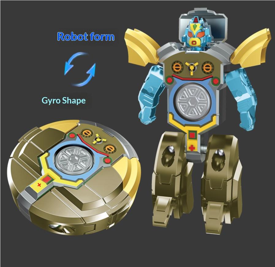 Fingertip Mechanical Gyroscope: Creative DIY Mecha Tank Transforming Robot – Educational and Stress-Relieving Toy for Children