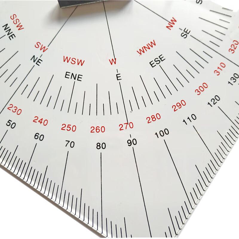 30cm Marine Navigation Set Square Rulers with Handle