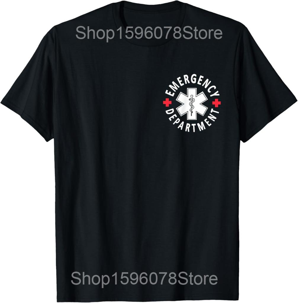 Lustige Notaufnahme ER Krankenpfleger T-Shirts Männer Frauen Reine Baumwolle Humor Streetwear T-Shirt Kurzarm Unisex Locker Bekleidung