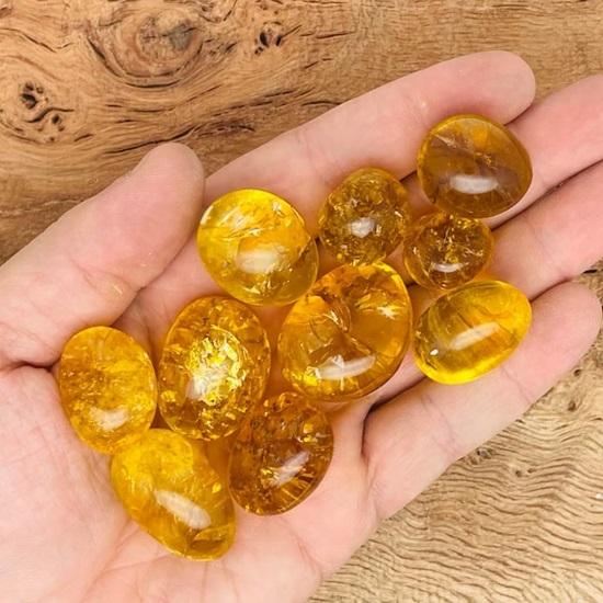 Citrine Chakra Healing Stones Crystal Tumble Stone for Decorative Items Home Decor Items Crystal Showpieces  Office Decor Table Gifts