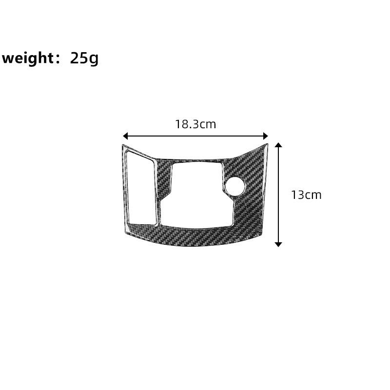 Car Gear Shift Panel Handbrake Panel Decorative Cover Trim Strips Carbon Fiber Stickers For Mazda CX-5 Car Interior