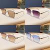 Square Metal Sunglasses With Pc Lenses For Fashion And Travel