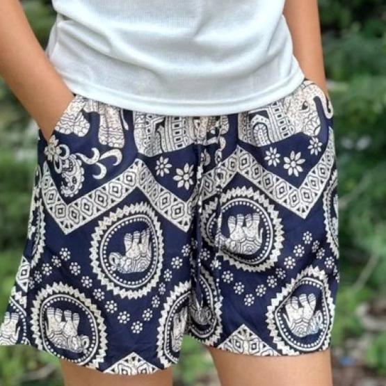 Muay Thai Boxing Elephant Pants Kickboxing Shorts Training Print Elastic Waistband Quick Dry Martial Art Unisex Men Women Fitness Workout Streetwear