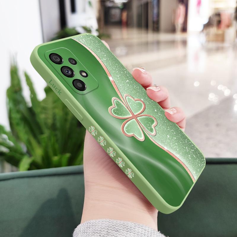 

Lucky Grass Case For Samsung Galaxy A73 A53 A33 A23 A13 A03 A72 A52 A52S A32 A22 A12 A02 A02S A71 A51 A31 A21S 4G 5G Cover Samsung A21S
