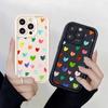 Colorful Paint Heart Pattern Shockproof Phone Case for Xiaomi Redmi Note 14 13 12 11 10 9 8 7 Pro Anti-Slip Soft TPU Cover