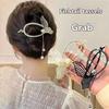 Large Fish Tail Tassel Twist Clip Horizontal Hairpin One-word Clip Fixer Back Of Head Hair Styling Tool