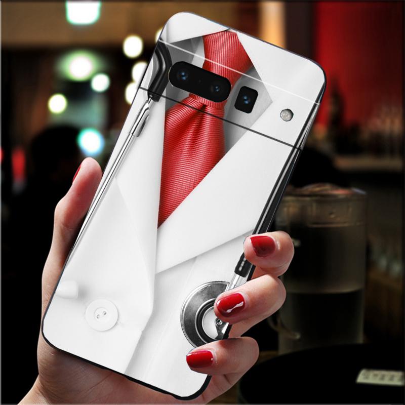 

Phone Case For Google Pixel 10 9 Pro XL 9A 8 7 6 Pro Pixel 8A 7A 6A Pixel 8 7 6 5 Nurse Medicine Health Heart Stethoscope Google Pixel 6A
