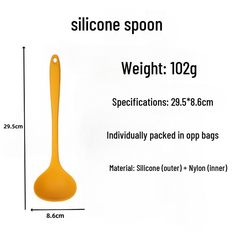 

Набор высокотемпературных пищевых силиконовых лопаток и половников - Неприлипающая кухонная утварь
