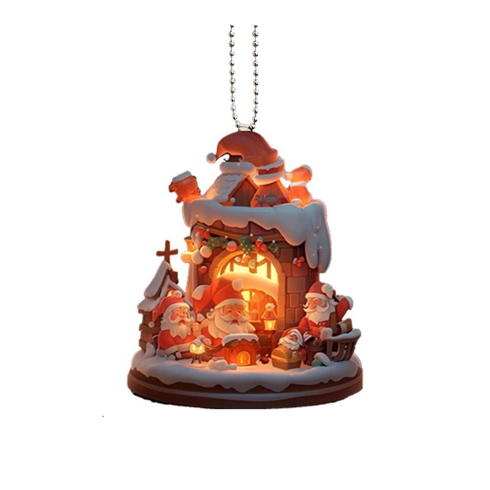 

Рождественский орнамент подвеска акриловый подарок украшение подвеска (2D-плоскость) One Size