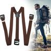 Premium Suspenders Clip-on Y-Back Elastic Belt for Snowboarding Climbing Trekking Men's Winter Gear Fashion Accessories