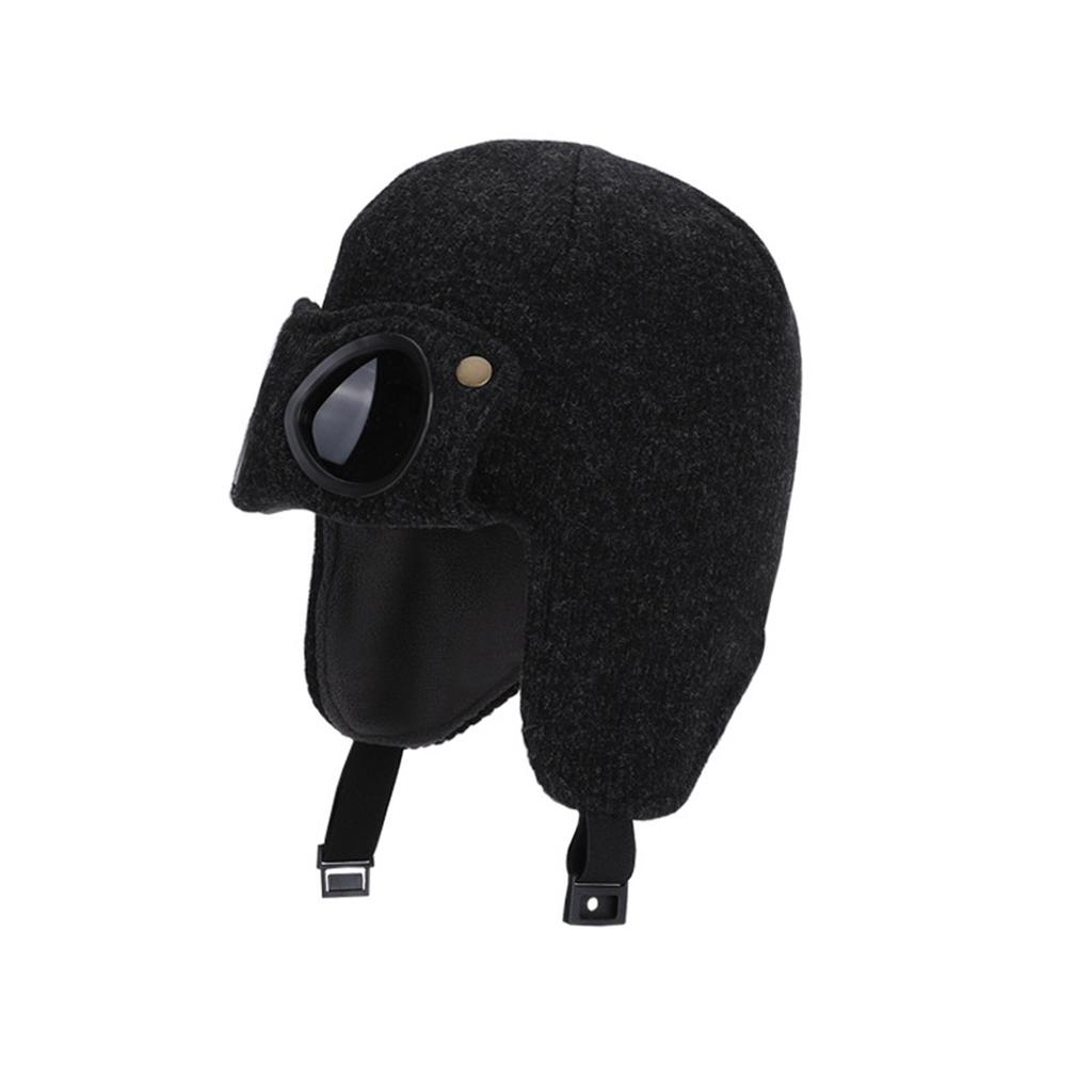 Wintermütze für Kinder, Retro Lei Feng Mütze, Mütze mit warmem Fleece, Ohr-, Motorradmütze zum Fahren