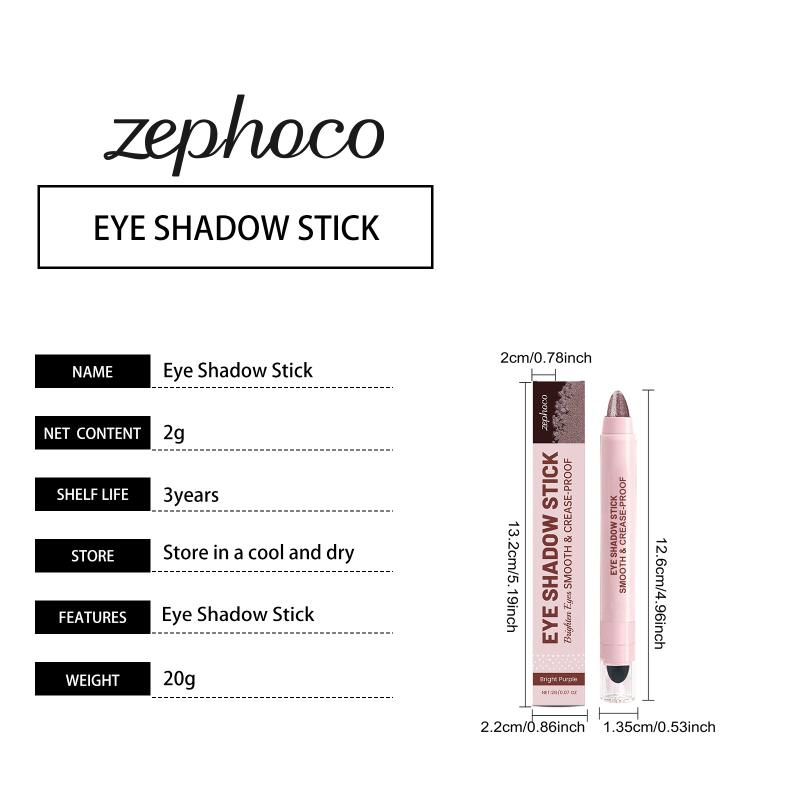 Eye Shadow Stick Shimmery Creamy Eyeshadow Stick Light Purple Portable Eyeshadow Stick for Everyday Party Gatherings 2g