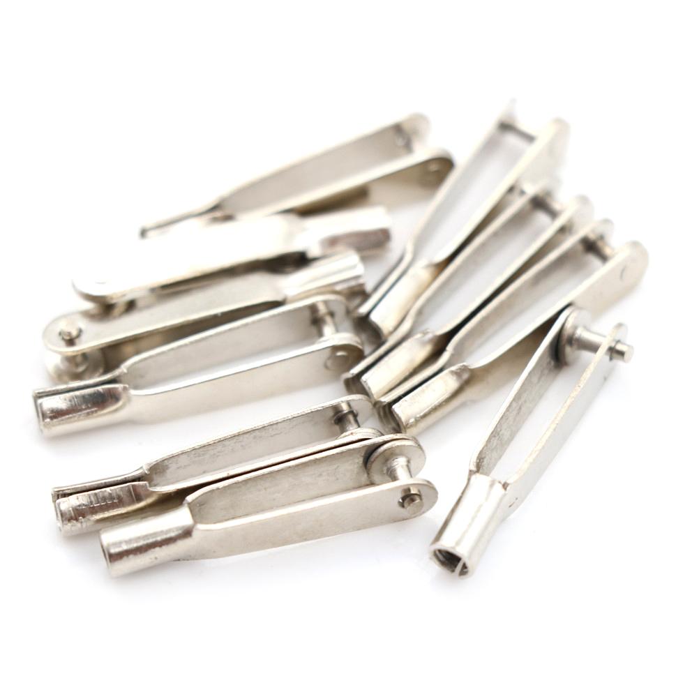 10PCS M2/M3 Metal Iron Clevis Chuck Pull Rod Connector Clamp Horn Alloy Screw Accessories Kit For RC Aircraft Car Model Plane