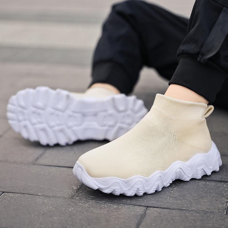 Children Shoes Men Summer Top Elastic Socks Children Shoes Female Thick Bottom A Stirrup Casual Non-Slip Soft Sole Shoes