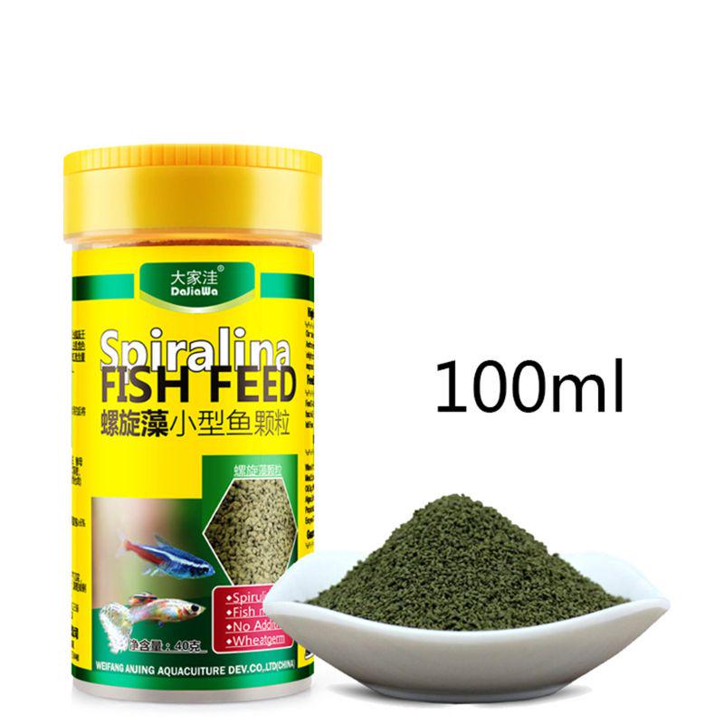 

Spirulina Food Tropical Fish Nutrition Food For Aquarium Fish Tank Color Enhanced Feeding Feeder Supplies