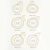Multi-piece Set Bohemian Vacation & Simple Style Stackable Vegan Chain for Women Summer Anklet Plated 18K Gold Silver Hypoallerg