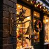 Indoor Living Room Decor Christmas Theme Welcome Doorbell Vintage Metal Resin Hanging Door Bell Decorative Office Decoration Wall Mount Bell