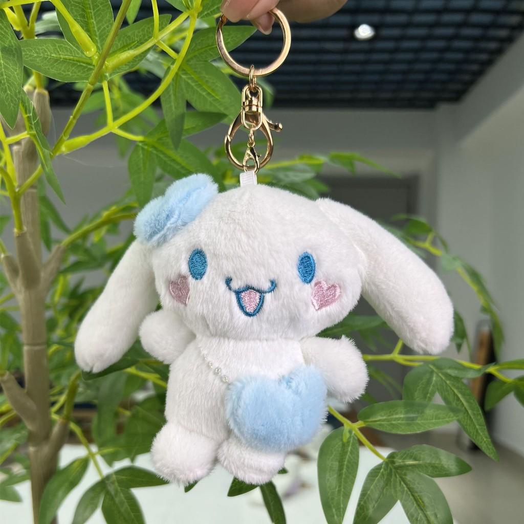Adorable Pink Plush Bunny Keychain 10cm Soft Cute Stuffed Animal Gift With Chains Colorful