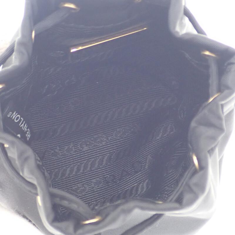 PRADA  1TT202_2DMK_F0632 Bag charm black Nylon Women