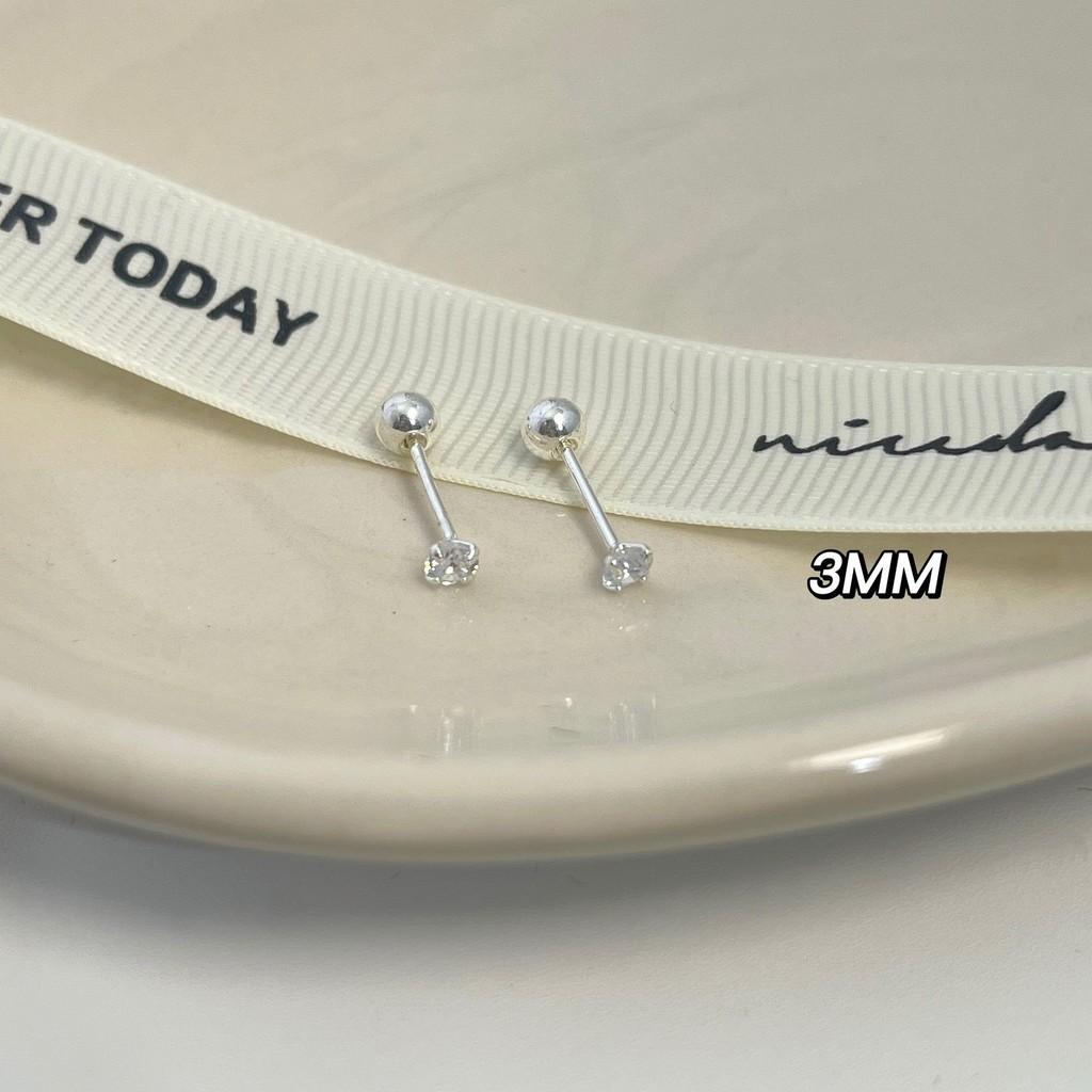 

Womens Sophisticated Bracelet With Shimmering Pearls And Highquality Plating 3mm Silver Studs