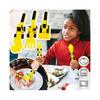 Dinneractive Eating Utensil Set for Kids – Construction Themed Fork and Spoon