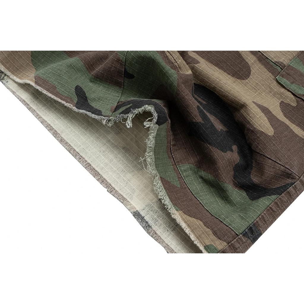 BeatStreet Camouflage Cargo Cropped Shorts for Men Wide Leg Patchwork Baggy Summer Shorts Oversized Loose Over Knee Pants