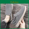 Slip Canvas Men Shoes Black On Driving Shoes Casual Blue Wide Head Cloth Shoes For Farther Plus Size Lightweight