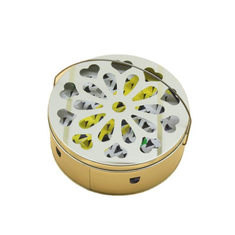 Stainless Steel Mosquito Coil Holder with Lid and Ash Catcher - Fireproof, Non-Scalding Outdoor Incense Burner.