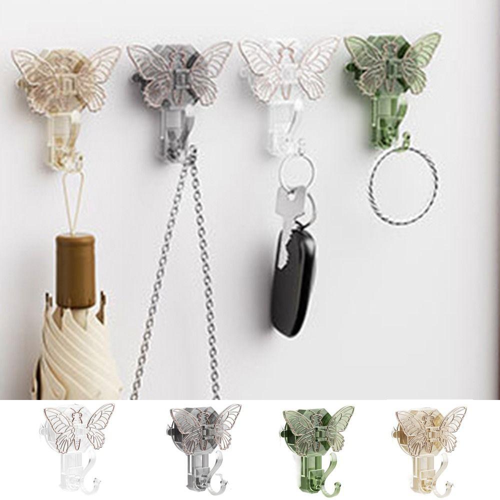 

Plastic Butterfly Sucker Hook Wall Hanging Suction Cup Towel Hook Butterfly Vacuum Hangers Office