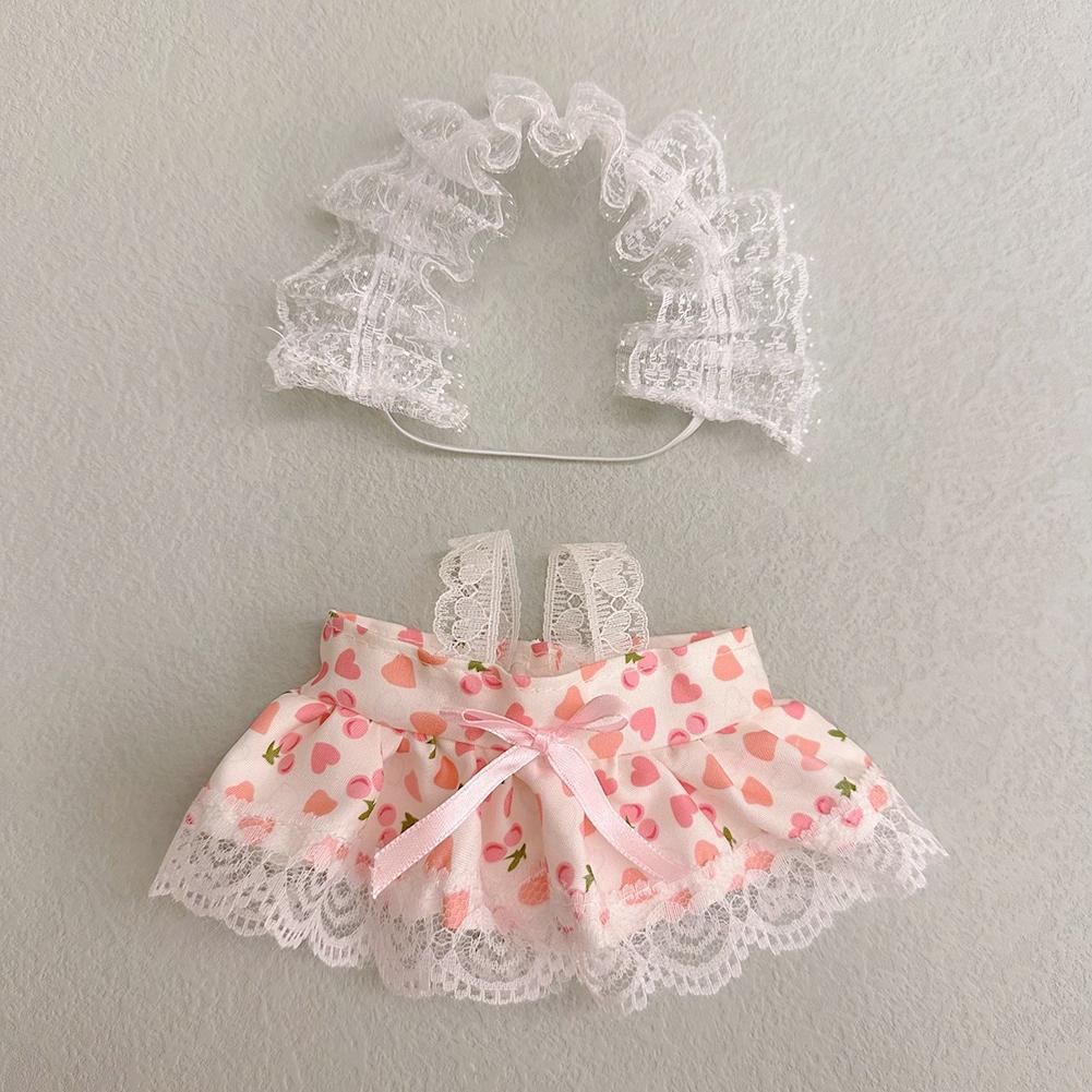 For 20CM Cotton Doll Rompers Cartoon Plush Doll Replacement Outfit Playing House Accessories Mini Clothes