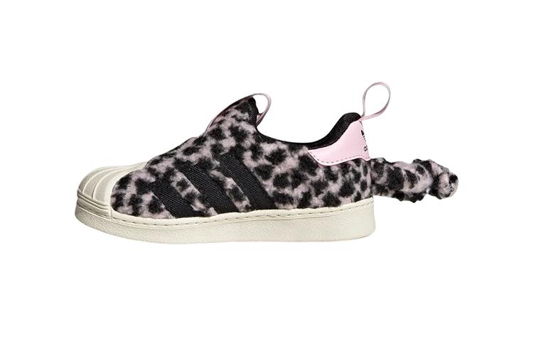 

Adidas Originals SST 360 Print Slip Resistant Abrasion Resistant Low top Skateboard Shoes Pink Black Baby GY9176 22