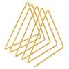 Simple Triangle Storage Rack Iron Geometric Display Stand Holder Multifunction Small Bookshelf Desktop Decoration