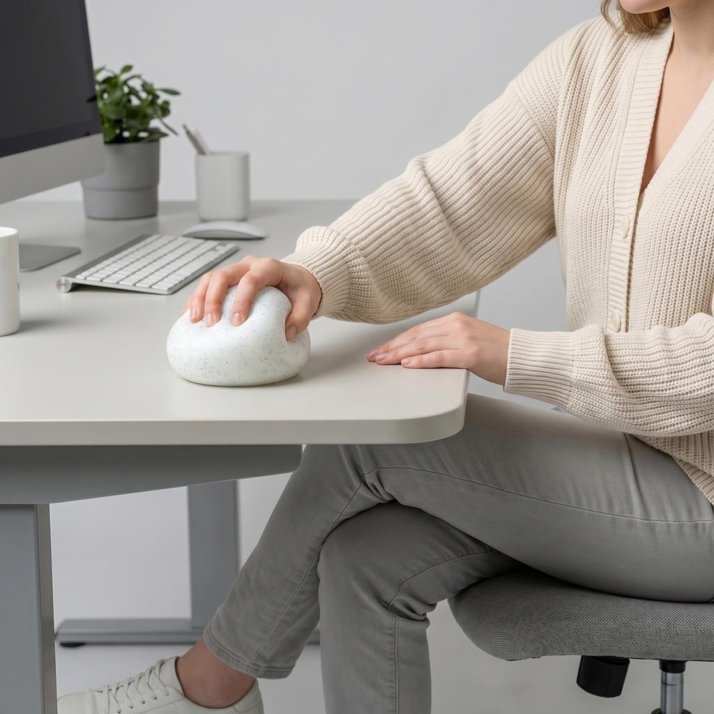 Snow Ball Crunch: Squeaking Snowball Stress Relief Toy