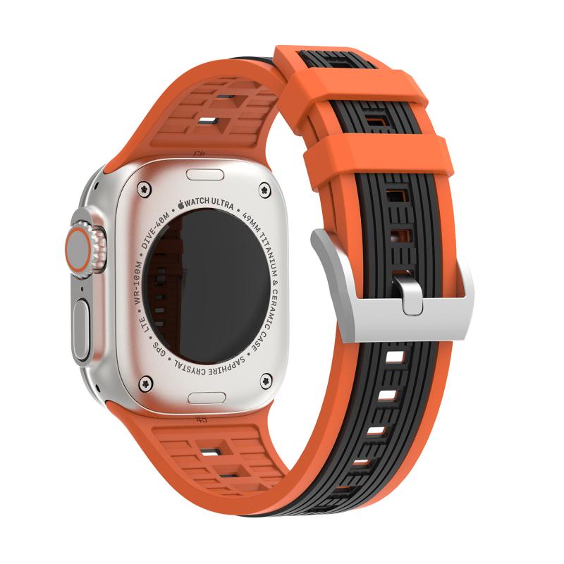 Soft Silicone Strap For Apple Watch Series 11 46mm Band 42mm 44mm 45mm 41mm 40mm 38mm Ultra 2/3 49mm Sport Bracelet iWatch Serise 10 9 8 7 6 5 4 3 SE
