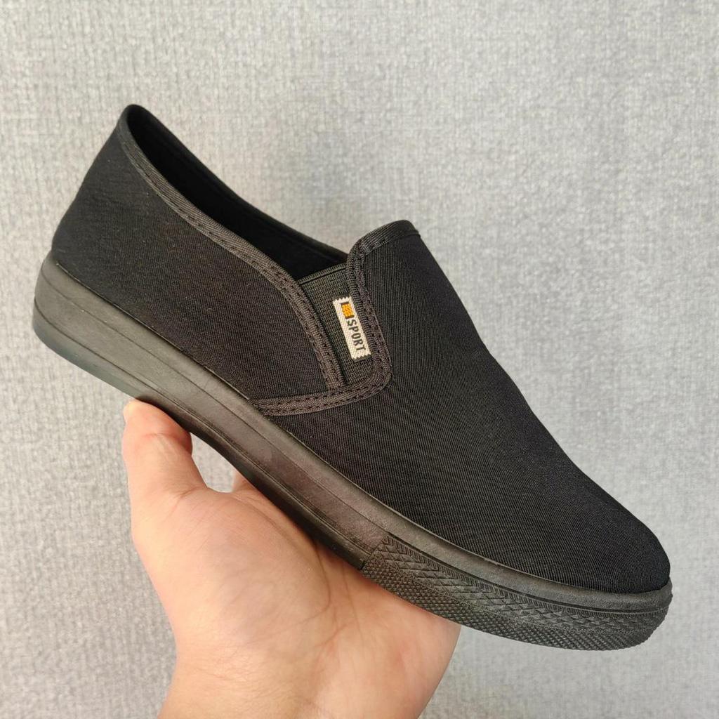 2025 Men's Slip-On Beijing Cloth Canvas Shoes - Casual, Breathable, Skate Style