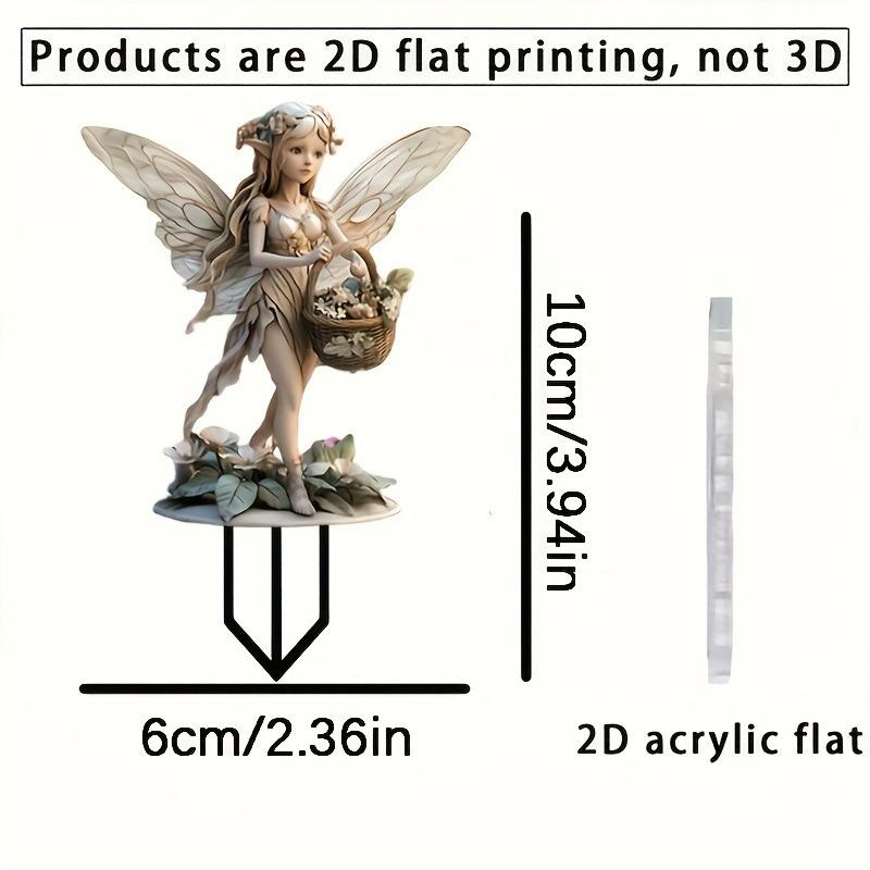 2D Acrylic Garden Pile and Floor Insertion Collection Outdoor Garden Ornament Scene Decoration Props