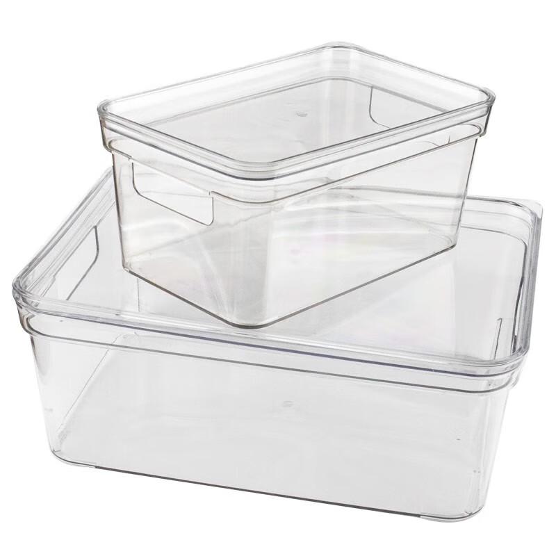 Transparent PET Desktop Storage Box with Handle