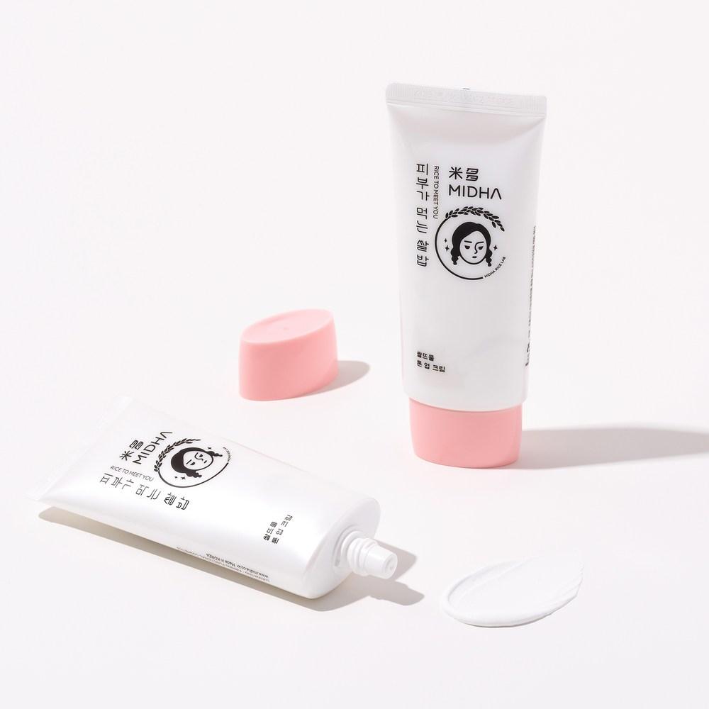 Mida Rice Water Tone-up Cream 50ml, White, 1 Piece