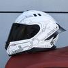 966Motorcycle helmets, men's and women's full face helmets, four season personalized large tail wing motorcycle running helmets