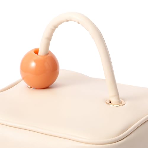 Francfranc Wave Shape Vanity Pouch, Small, Ivory, Makeup Pouch, Accessory Case