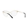 MICHAEL KORS Solid color decoration metal cat eye optical frame women's gold