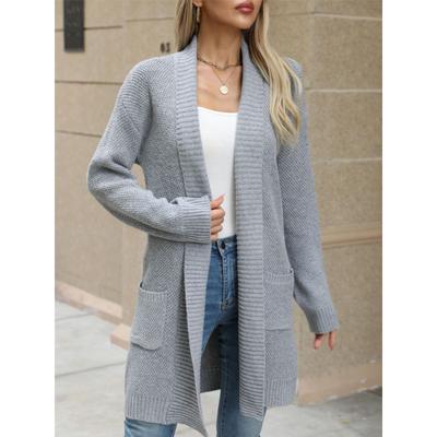 Women's Autumn and Winter Cardigan Casual Loose Lapel Long Sweater