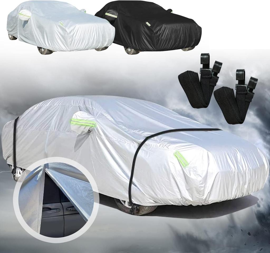 Car Body Protects Against UV and Features Fluorescent Reflective Front Cover for Includes Elastic Windproof Suitable for All Available in Various