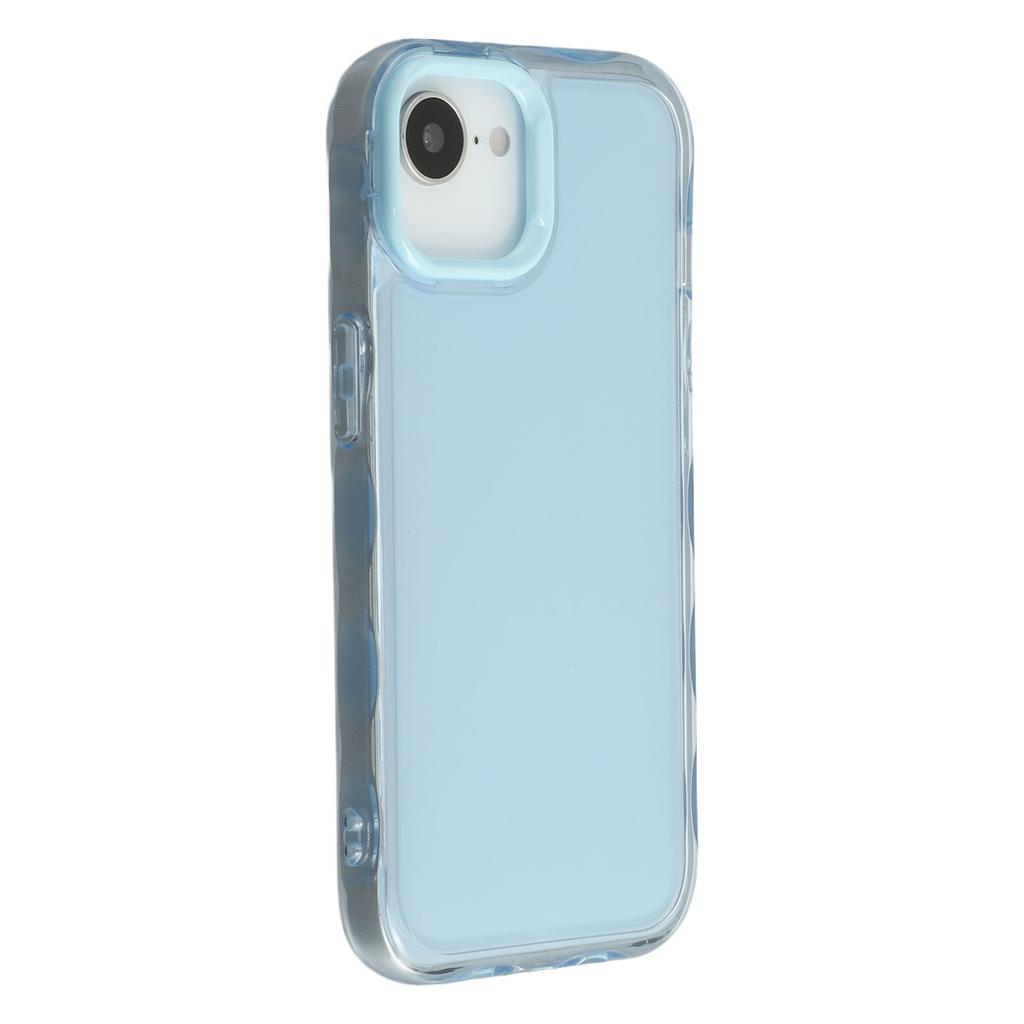For iPhone 16e Case Inner Wave Pattern TPU+Acrylic Phone Cover