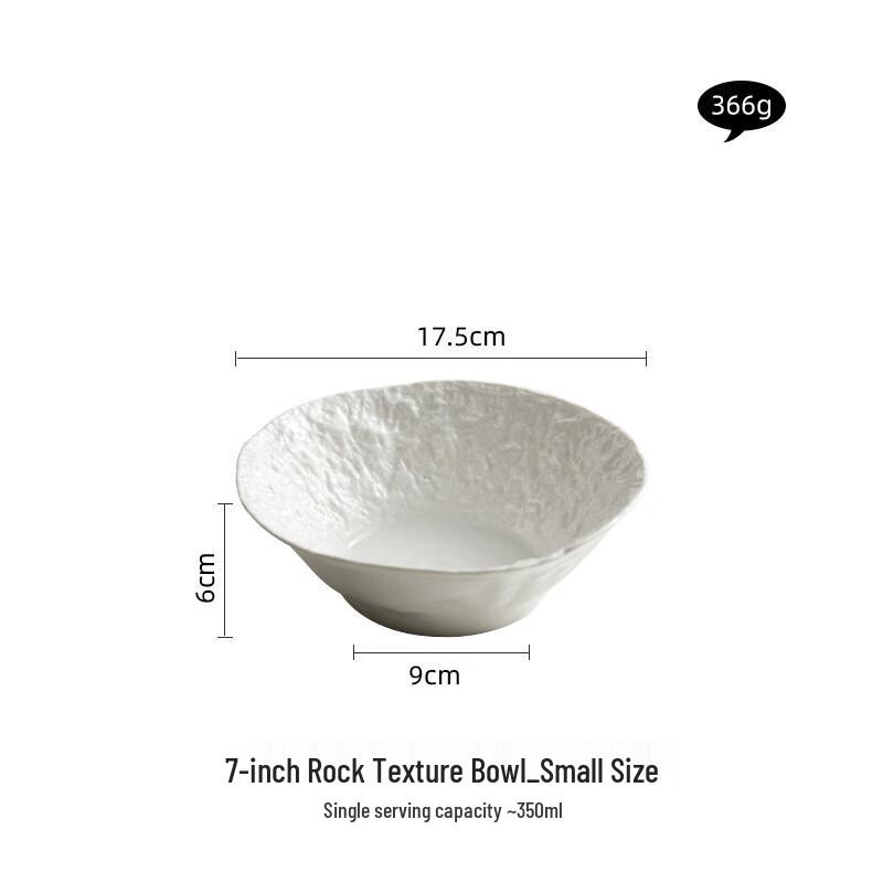 ZISIZ Rock Pattern Soup Salad Bowl