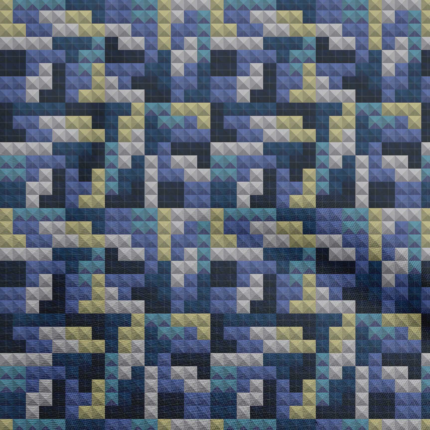 

oneOone Cotton Flex Light Brown Fabric Geometrical Shape Fabric For Sewing Printed Craft Fabric By The Yard 40 Inch 42 Inch Wide - Viscose Chiffon середній синього кольору