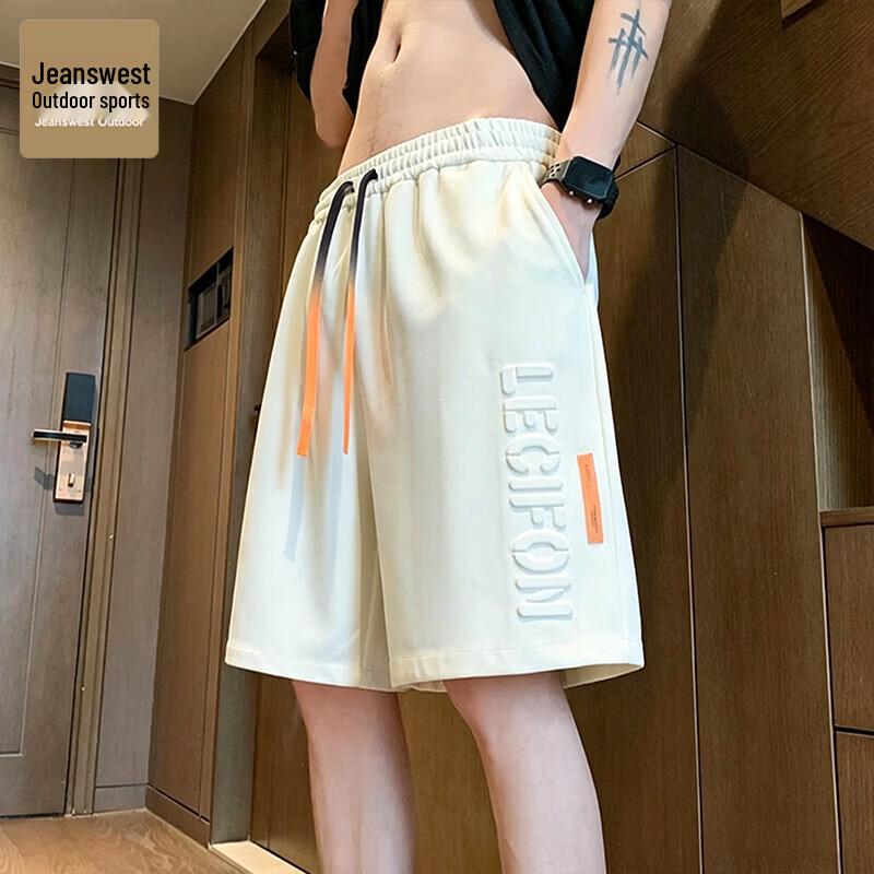 Jeanswest Outdoor Men s Summer Ice-Feel Loose Straight Shorts 3XL