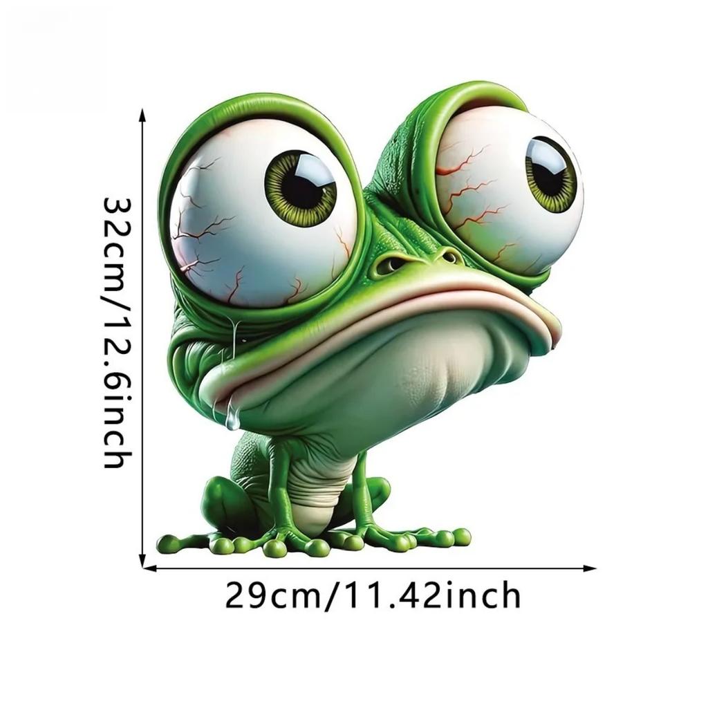 1 ks Kreslená žába Samolepka na záchod Samolepicí Vodotěsná Odstranitelná Vtipná samolepka do koupelny Dekorace na záchod do auta WC doplňky