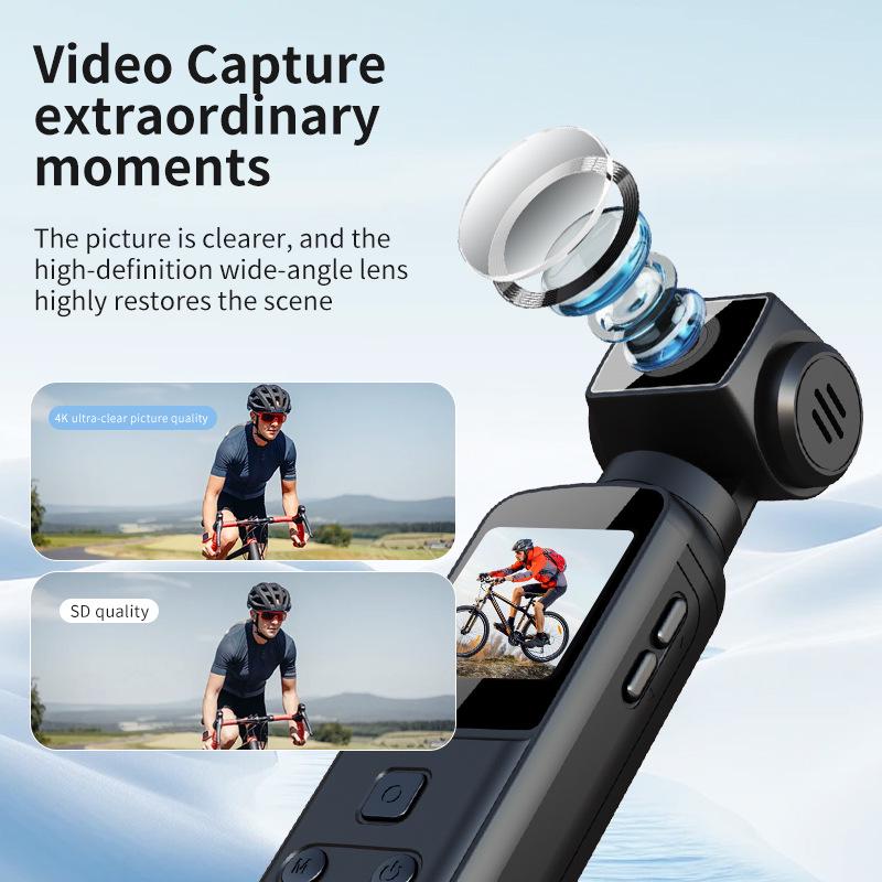 K1 4K HD Pocket Sports Camera with Anti-Shake for Outdoor Climbing and Cycling
